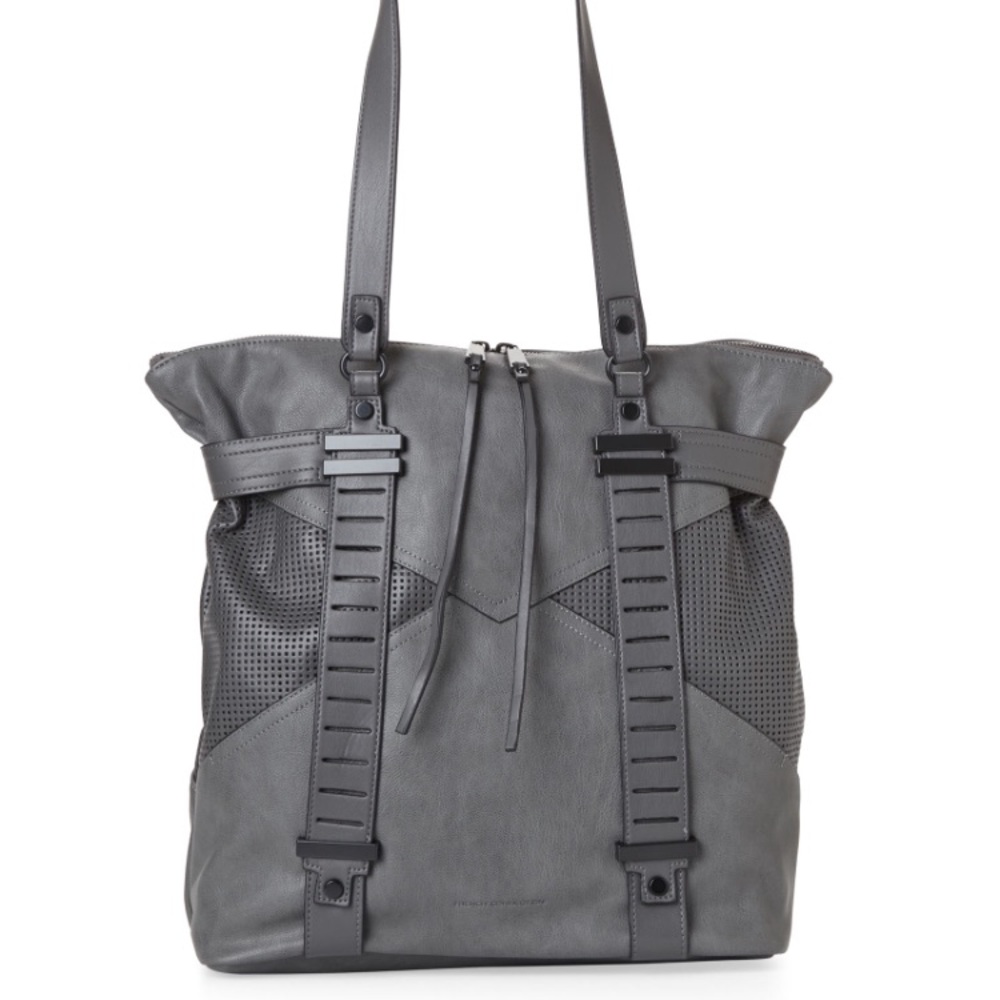 Frenc Connection black leather tote